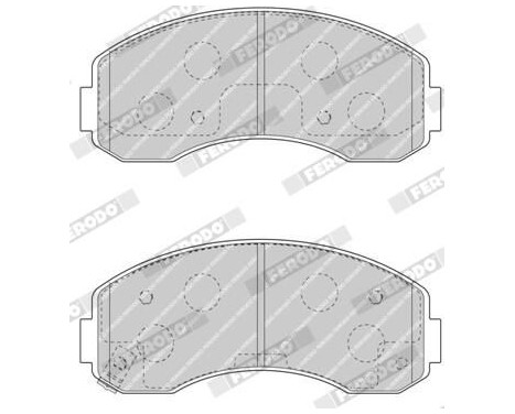 Brake Pad Set, disc brake PREMIER ECO FRICTION FDB4567 Ferodo, Image 4