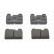 Brake Pad Set, disc brake PREMIER ECO FRICTION FDB458 Ferodo