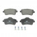 Brake Pad Set, disc brake PREMIER ECO FRICTION FDB4587 Ferodo