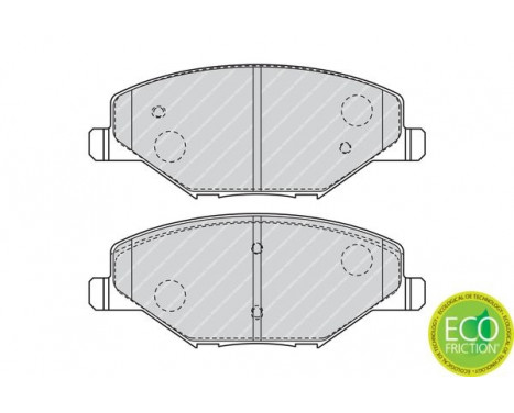 Brake Pad Set, disc brake PREMIER ECO FRICTION FDB4590 Ferodo, Image 3