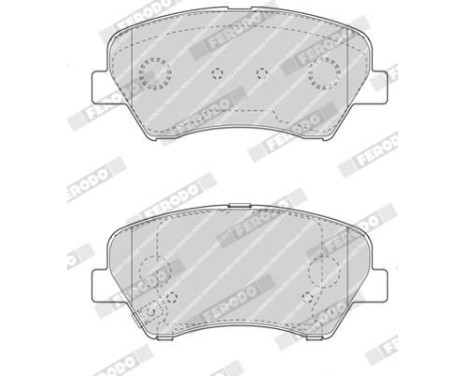 Brake Pad Set, disc brake PREMIER ECO FRICTION FDB4613 Ferodo, Image 4