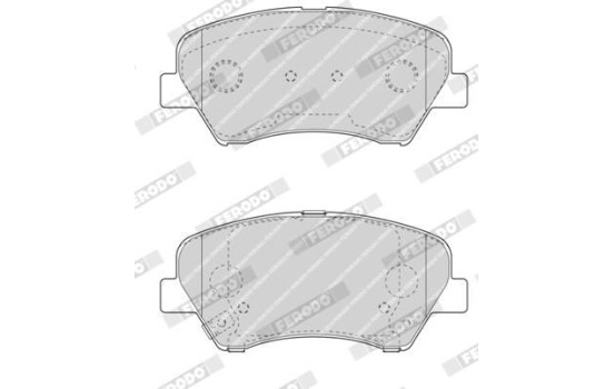 Brake Pad Set, disc brake PREMIER ECO FRICTION FDB4613 Ferodo, Image 4