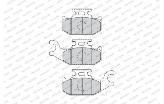 Brake Pad Set, disc brake PREMIER ECO FRICTION FDB4614 Ferodo, Image 3