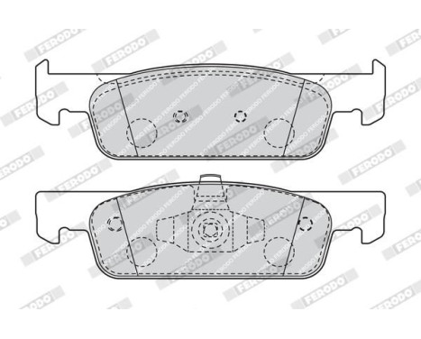 Brake Pad Set, disc brake PREMIER ECO FRICTION FDB4615 Ferodo, Image 3
