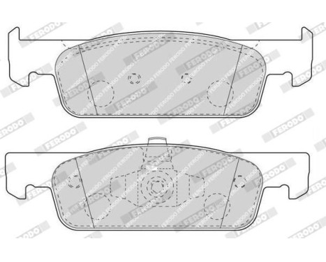 Brake Pad Set, disc brake PREMIER ECO FRICTION FDB4615 Ferodo, Image 4