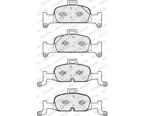 Brake Pad Set, disc brake PREMIER ECO FRICTION FDB4616 Ferodo, Image 5
