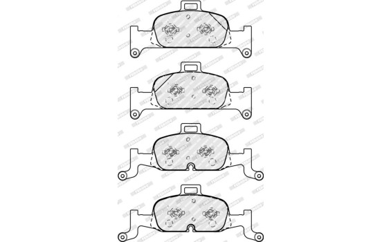Brake Pad Set, disc brake PREMIER ECO FRICTION FDB4616 Ferodo, Image 5