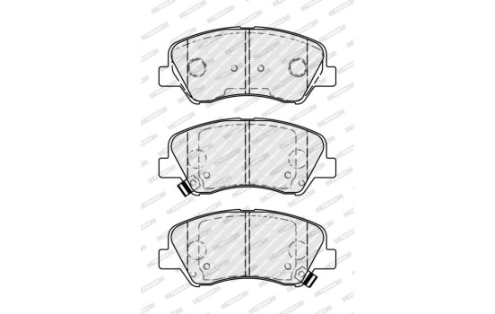 Brake Pad Set, disc brake PREMIER ECO FRICTION FDB4623 Ferodo, Image 3