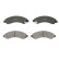Brake Pad Set, disc brake PREMIER ECO FRICTION FDB4625 Ferodo
