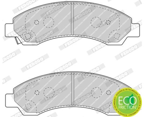 Brake Pad Set, disc brake PREMIER ECO FRICTION FDB4625 Ferodo, Image 3