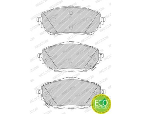 Brake Pad Set, disc brake PREMIER ECO FRICTION FDB4648 Ferodo, Image 2