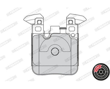 Brake Pad Set, disc brake PREMIER ECO FRICTION FDB4663 Ferodo, Image 2