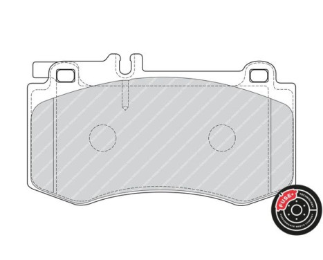 Brake Pad Set, disc brake PREMIER ECO FRICTION FDB4694 Ferodo, Image 4