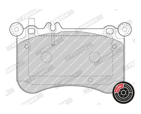 Brake Pad Set, disc brake PREMIER ECO FRICTION FDB4696 Ferodo, Image 4