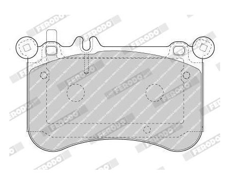Brake Pad Set, disc brake PREMIER ECO FRICTION FDB4696 Ferodo, Image 4