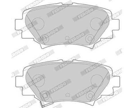 Brake Pad Set, disc brake PREMIER ECO FRICTION FDB4700 Ferodo, Image 4