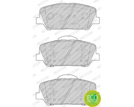 Brake Pad Set, disc brake PREMIER ECO FRICTION FDB4703 Ferodo, Image 2