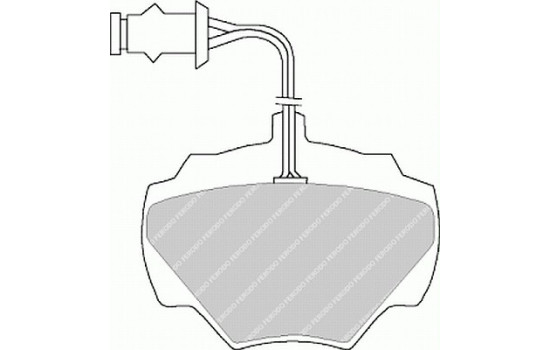 Brake Pad Set, disc brake PREMIER ECO FRICTION FDB471 Ferodo, Image 2