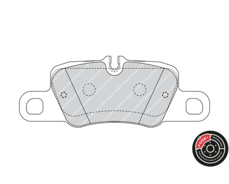 Brake Pad Set, disc brake PREMIER ECO FRICTION FDB4713 Ferodo, Image 2