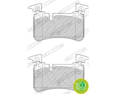 Brake Pad Set, disc brake PREMIER ECO FRICTION FDB4714 Ferodo, Image 4