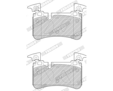 Brake Pad Set, disc brake PREMIER ECO FRICTION FDB4714 Ferodo, Image 4