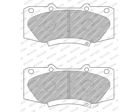 Brake Pad Set, disc brake PREMIER ECO FRICTION FDB4715 Ferodo, Image 2