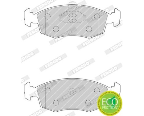Brake Pad Set, disc brake PREMIER ECO FRICTION FDB4735 Ferodo, Image 3