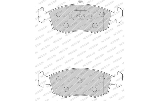 Brake Pad Set, disc brake PREMIER ECO FRICTION FDB4735 Ferodo, Image 3