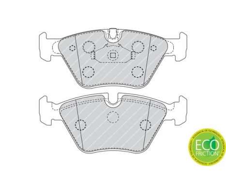 Brake Pad Set, disc brake PREMIER ECO FRICTION FDB4752 Ferodo, Image 2