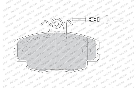 Brake Pad Set, disc brake PREMIER ECO FRICTION FDB4754 Ferodo, Image 3