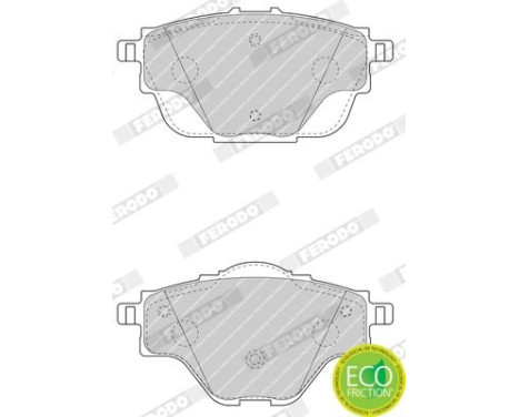 Brake Pad Set, disc brake PREMIER ECO FRICTION FDB4766 Ferodo, Image 4