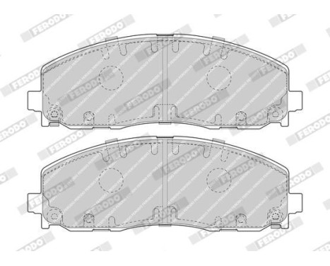Brake Pad Set, disc brake PREMIER ECO FRICTION FDB4785 Ferodo, Image 3