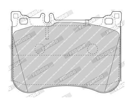 Brake Pad Set, disc brake PREMIER ECO FRICTION FDB4800 Ferodo, Image 4
