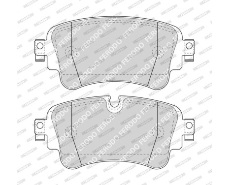 Brake Pad Set, disc brake PREMIER ECO FRICTION FDB4807 Ferodo, Image 4