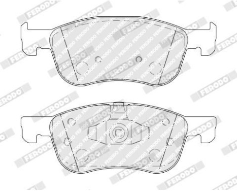 Brake Pad Set, disc brake PREMIER ECO FRICTION FDB4816 Ferodo, Image 3