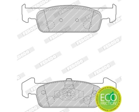 Brake Pad Set, disc brake PREMIER ECO FRICTION FDB4822 Ferodo, Image 3