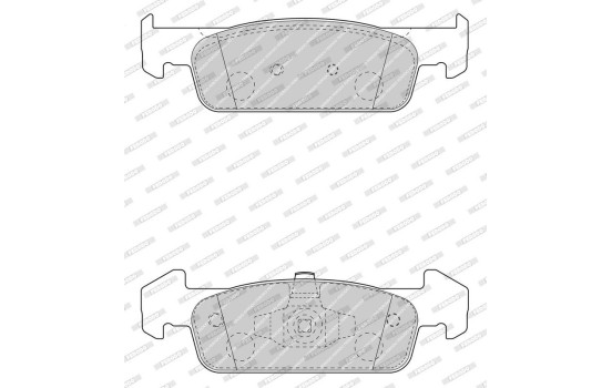 Brake Pad Set, disc brake PREMIER ECO FRICTION FDB4822 Ferodo, Image 3