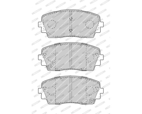 Brake Pad Set, disc brake PREMIER ECO FRICTION FDB4825 Ferodo, Image 3