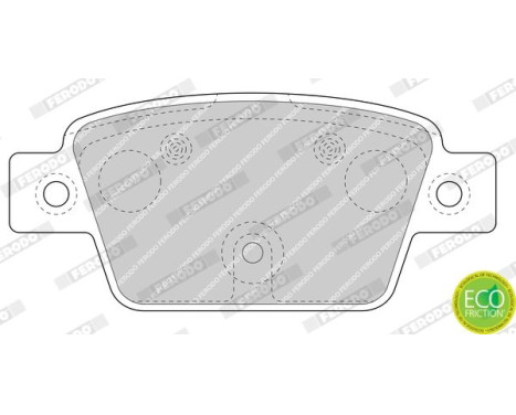 Brake Pad Set, disc brake PREMIER ECO FRICTION FDB4829 Ferodo, Image 3