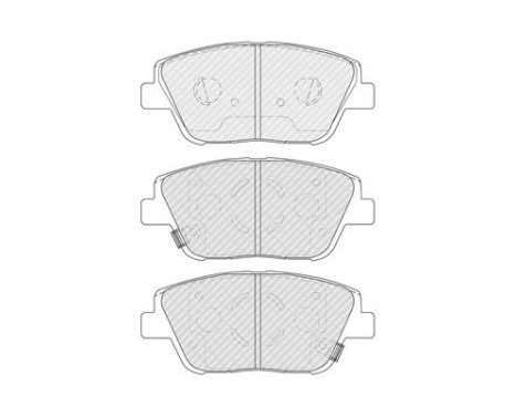 Brake Pad Set, disc brake PREMIER ECO FRICTION FDB4831 Ferodo, Image 3