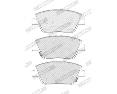 Brake Pad Set, disc brake PREMIER ECO FRICTION FDB4831 Ferodo, Image 3