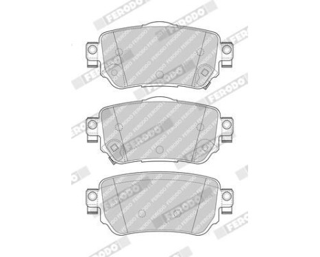 Brake Pad Set, disc brake PREMIER ECO FRICTION FDB4842 Ferodo, Image 3