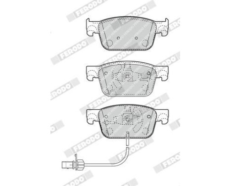 Brake Pad Set, disc brake PREMIER ECO FRICTION FDB4871 Ferodo, Image 3