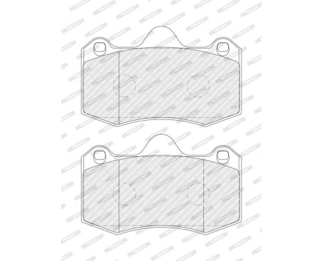 Brake Pad Set, disc brake PREMIER ECO FRICTION FDB4887 Ferodo, Image 3