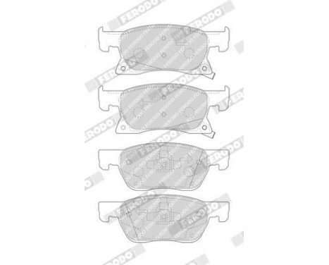 Brake Pad Set, disc brake PREMIER ECO FRICTION FDB4933 Ferodo