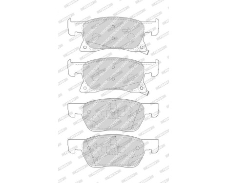 Brake Pad Set, disc brake PREMIER ECO FRICTION FDB4933 Ferodo