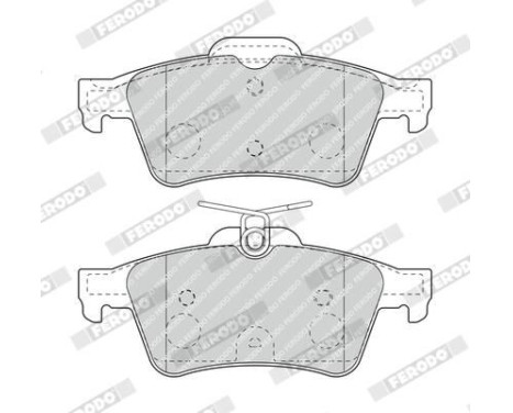 Brake Pad Set, disc brake PREMIER ECO FRICTION FDB4935 Ferodo, Image 3
