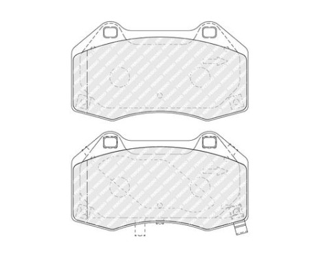 Brake Pad Set, disc brake PREMIER ECO FRICTION FDB4937 Ferodo, Image 2