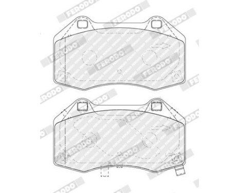 Brake Pad Set, disc brake PREMIER ECO FRICTION FDB4937 Ferodo, Image 2