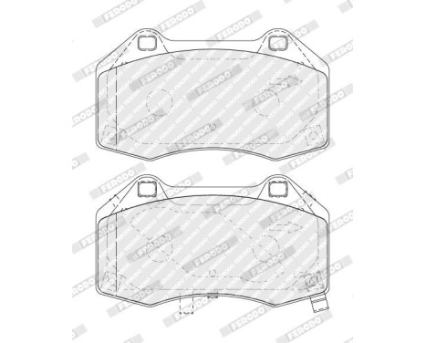 Brake Pad Set, disc brake PREMIER ECO FRICTION FDB4937 Ferodo, Image 2